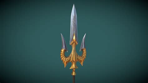 Fantasy trident - Buy Royalty Free 3D model by algoryushin [77a460b] - Sketchfab Store