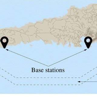 Map of the island of Lampedusa in the Mediterranean Sea, with a 20 km ...