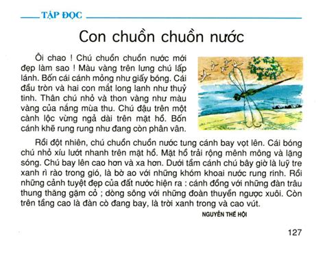 [SGK Scan] Tập đọC: Con chuồn chuồn nước - Sách Giáo Khoa - Học Online ...