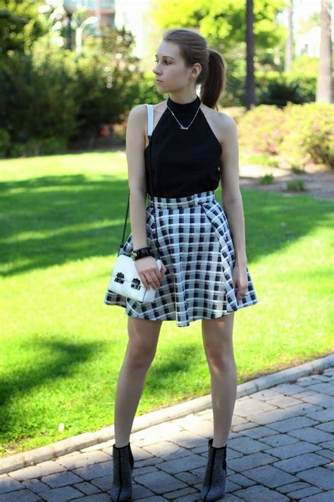 Checkered Skirt Checkered Skirt Outfit, Zara Shoes, Skirt Outfits ...