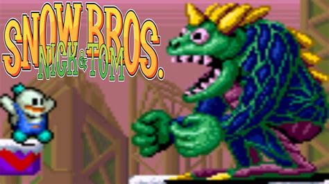 Snow Bros (Arcade) // All Bosses - YouTube