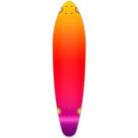 Punked Kicktail Longboard Deck - Gradient Pink – Longboards USA