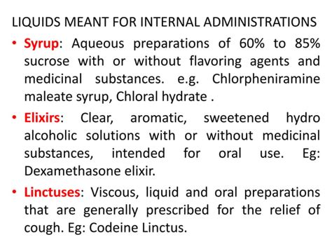 monophasic liquid dosage forms