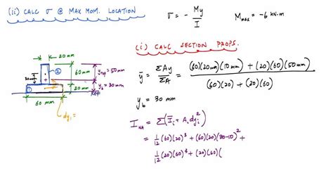 Normal Stress Due to Bending Example (1/2) - Mechanics of Materials ...