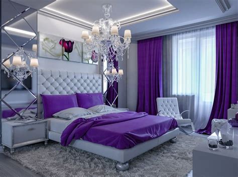 nice looking black and purple bedrooms - Google Search in 2020 | Purple bedroom decor, Elegant ...