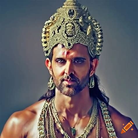 Picture of hrithik roshan as lord rama on Craiyon