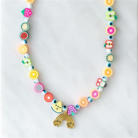 Rainbow fruit necklace – Goupi Lab