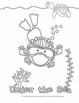 Kid Color Pages Ocean Theme  coloring Coloring sketch template
