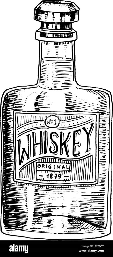 Whiskey Bottle Outline