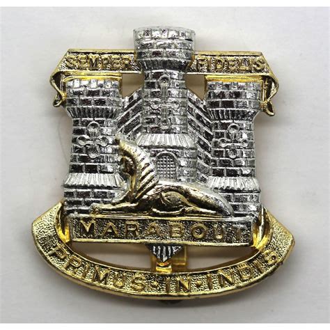 Devon & Dorset Regiment Anodised (Staybrite) Cap Badge