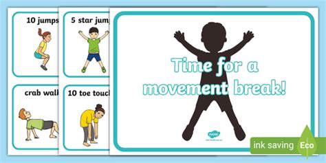 Movement Break Cards | Classroom Management | Twinkl USA