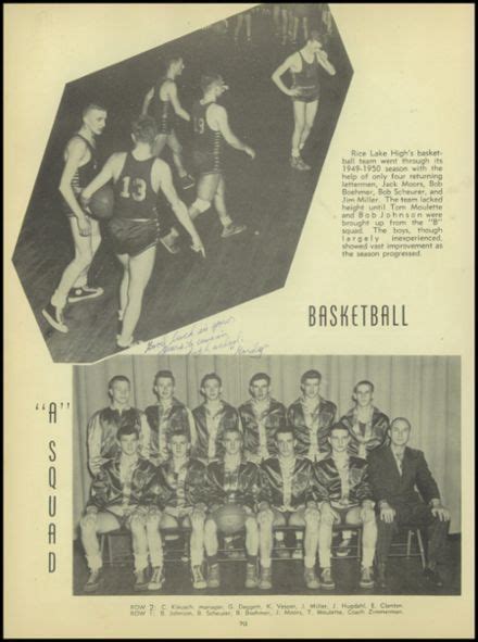 1950 Rice Lake High School Yearbook | School yearbook, Yearbook, High ...