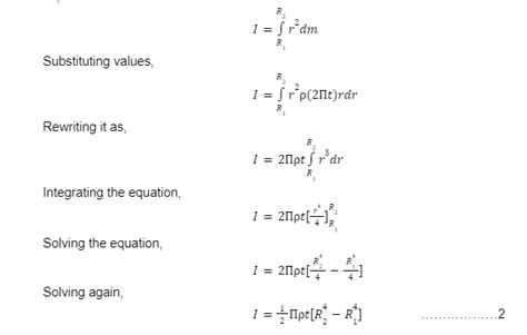 Notes on Derivation Of Moment Of Inertia Of Annular Disk