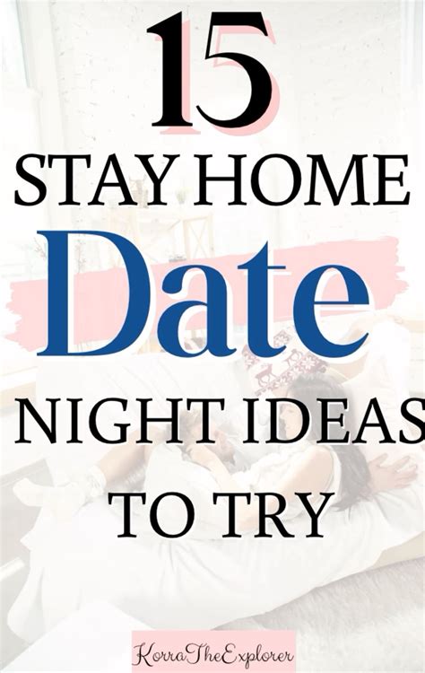 Date night ideas at home – Artofit