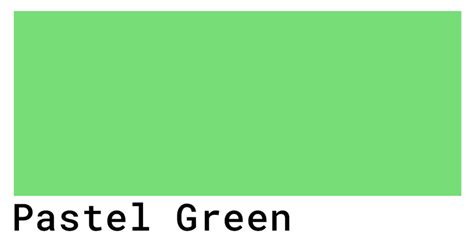 Pastel Green Color Codes - The Hex, RGB and CMYK Values That You Need