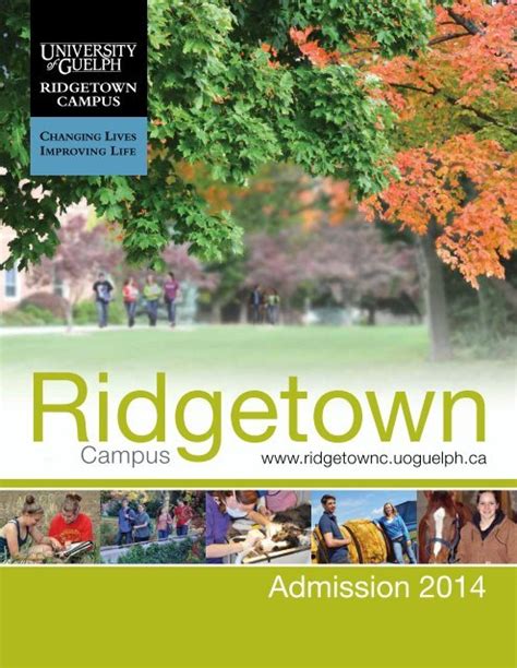 Admissions Guide - Ridgetown Campus