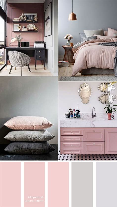 Grey And Pink Color Palette