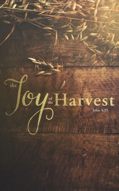 Joy of Harvest Ministry Bulletin | Sermon Bulletin Covers