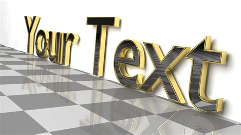 3D model Custom Text 2 - Glossy | CGTrader