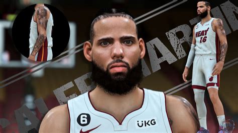 NBA 2K23 Caleb Martin Cyberface with Updated Tattoos