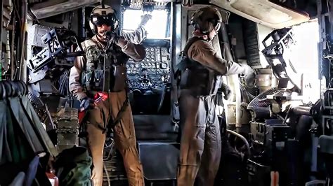 Inside A CH-53E Super Stallion During Assualt Support Tactics - YouTube