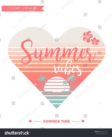 Summer Tshirt Design Girly Style Stock Vector (Royalty Free) 641837722 ...