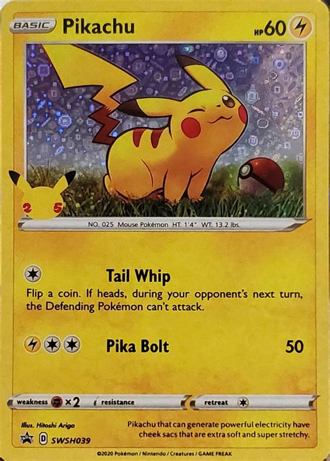 Shiny Pikachu Pokemon Card