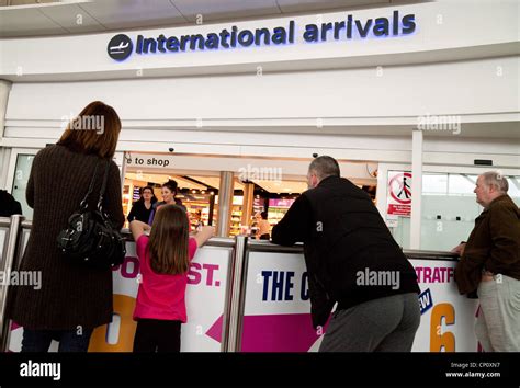 People arriving at the International Arrivals department, Stansted ...