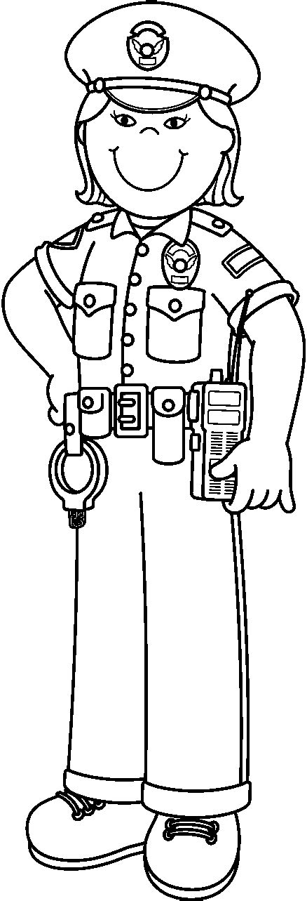 Free Police Officer Clipart Black And White, Download Free Police ...