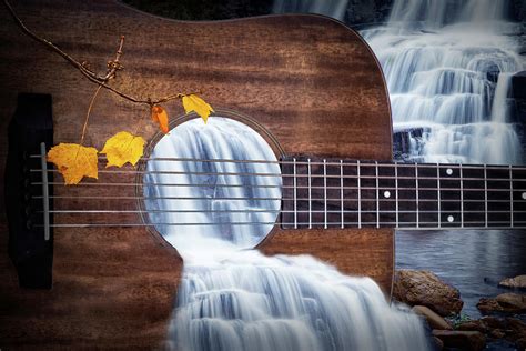 Guitar Water Music a Conceptual Work Photograph by Randall Nyhof