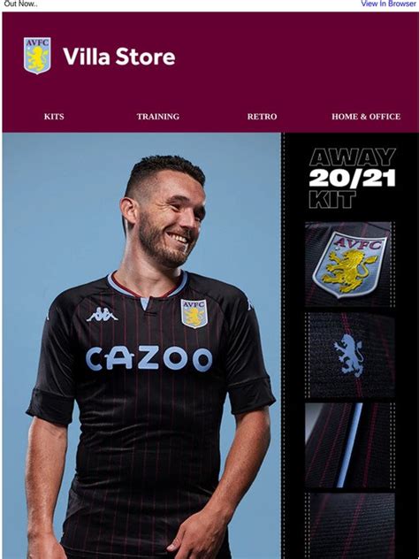 Aston Villa UK: NEW IN: Away Kit 2020/21 | Milled