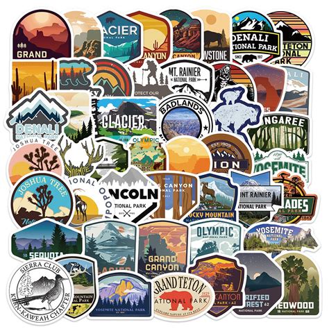 50pcs National Park 2 Stickers – AU Sticker World