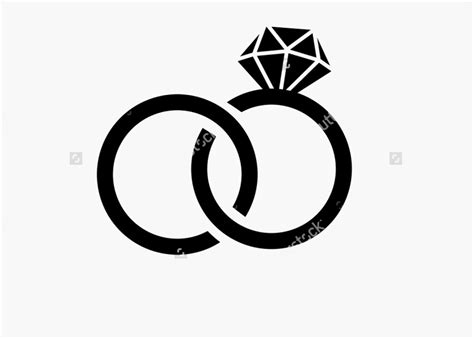 Silhouette Wedding Ring at GetDrawings | Free download