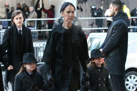 Celine Dion's Son René-Charles Pays Tribute At Father's Funeral