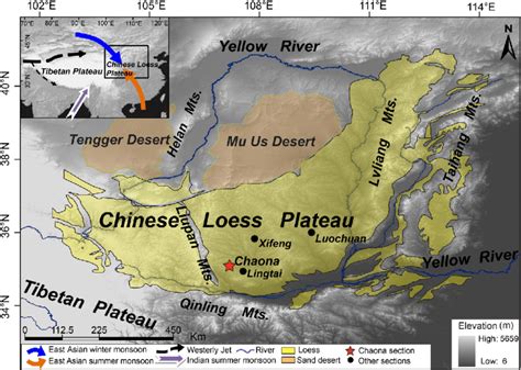 Loess Plateau Map Location