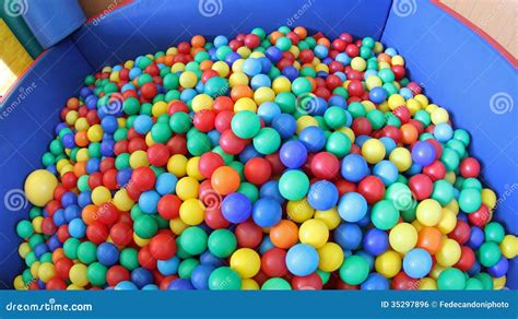 Swimming Pool With Plenty Of Colorful Plastic Balls Royalty Free Stock Image - Image: 35297896