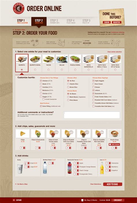 chipotle order online