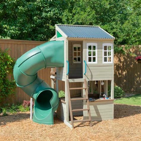 KidKraft Cozy Escape 7'25" x 10'6" Playhouse & Reviews | Wayfair | Play houses, Wooden playhouse ...