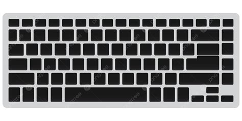 Gary Qwerty Laptop Keyboard With Black Buttons Vector, Keyboard, Qwerty Keyboard, Laptop ...