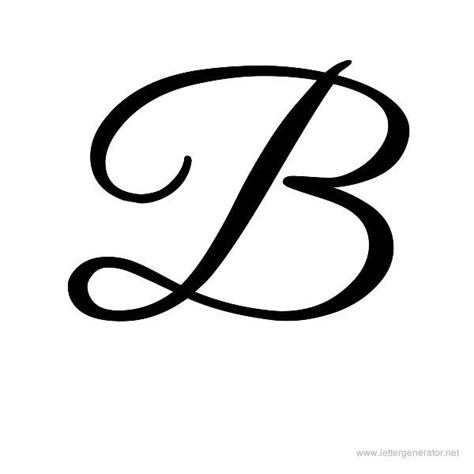 Fancy Cursive Letter B | Cursive alphabet, Cursive letters fancy ...