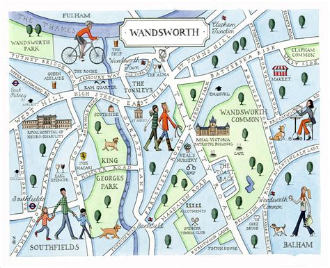 Wandsworth Map Print — Camilla Charnock