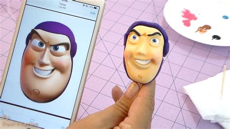 How to paint Buzz Lightyear's face + Preview new video tutorials - YouTube