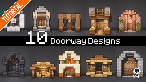 10 Doorway Designs for Minecraft - YouTube