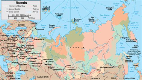 Map of Russia - Maps of the Russian Federation