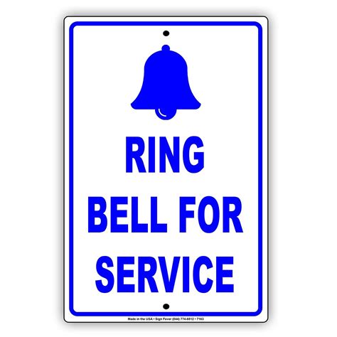 Ring Bell For Service Sign Printable - Printable Word Searches