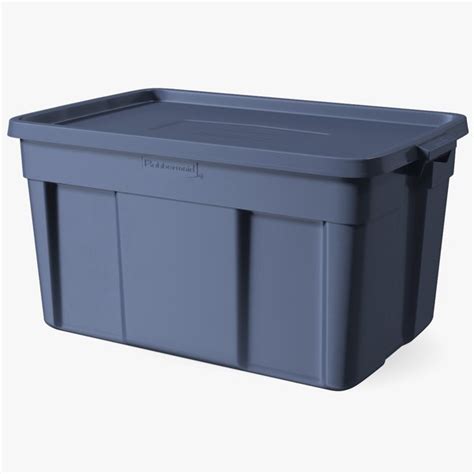 Rubbermaid Roughneck Stackable Storage Tote 14 Gallon model - TurboSquid 1799403