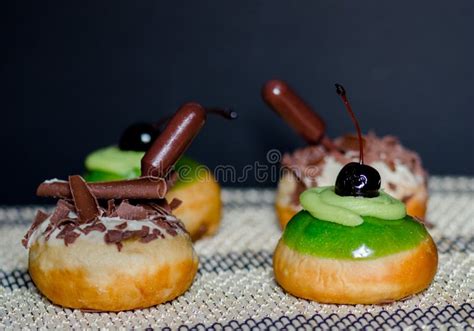 Fresh Tasty Donuts for Hanukkah Celebration Stock Image - Image of background, hannukah: 124564481