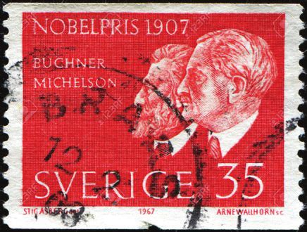 A Nobel Prize winners stamps for the honour of Eduard Buchner ...