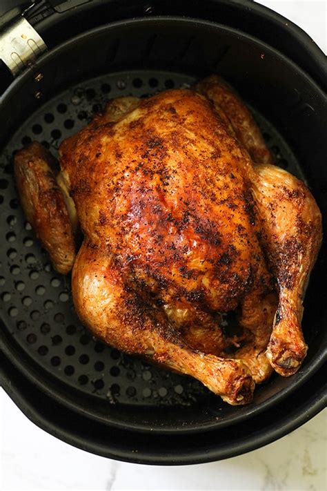 Air Fryer Whole Chicken is an easy and healthy weeknight roast that is ready in an hour … | Air ...