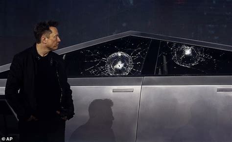 Elon Musk explains why Tesla's Cybertruck window broke during the ...